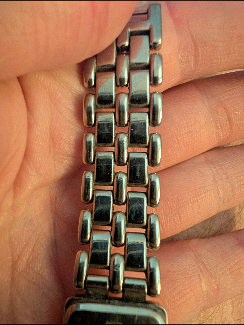 Fossil F2 Two-Tone Women's Rectangle Bracelet Watch Silver & Gold Brand New Batt
